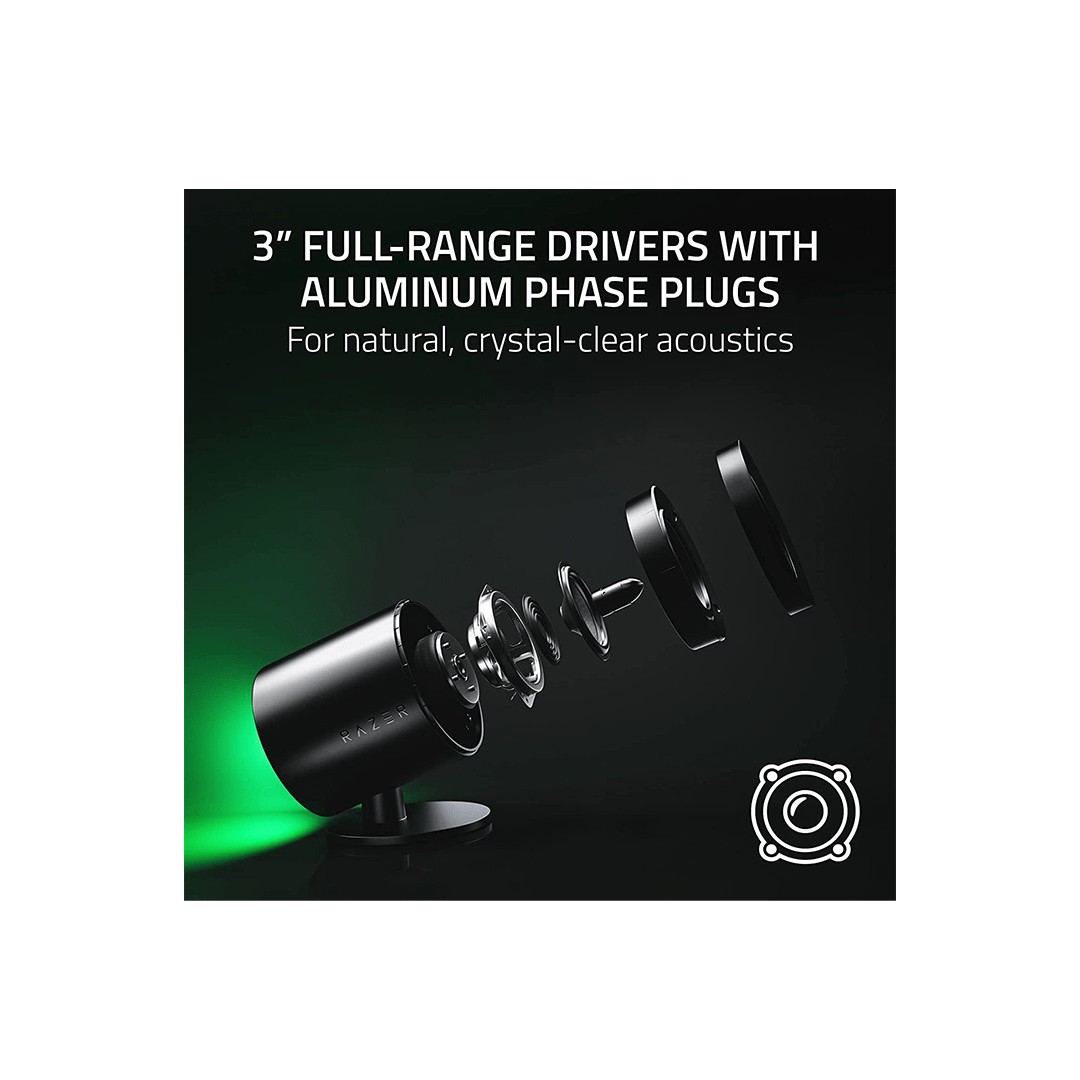 Razer Nommo V2, Full-Range 2.1 PC Gaming Speakers with Wired Subwoofer in Qatar Razer Nommo V2, Full-Range 2.1 PC Gaming Speakers with Wired Subwoofer in Qatar